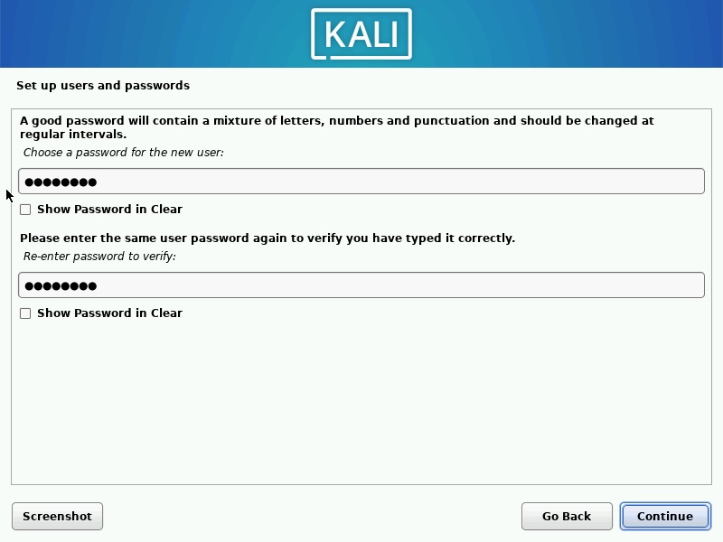 Kali Linux 2022.2 Linuxips users Password