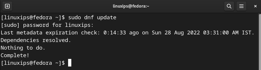 Update Fedora 36