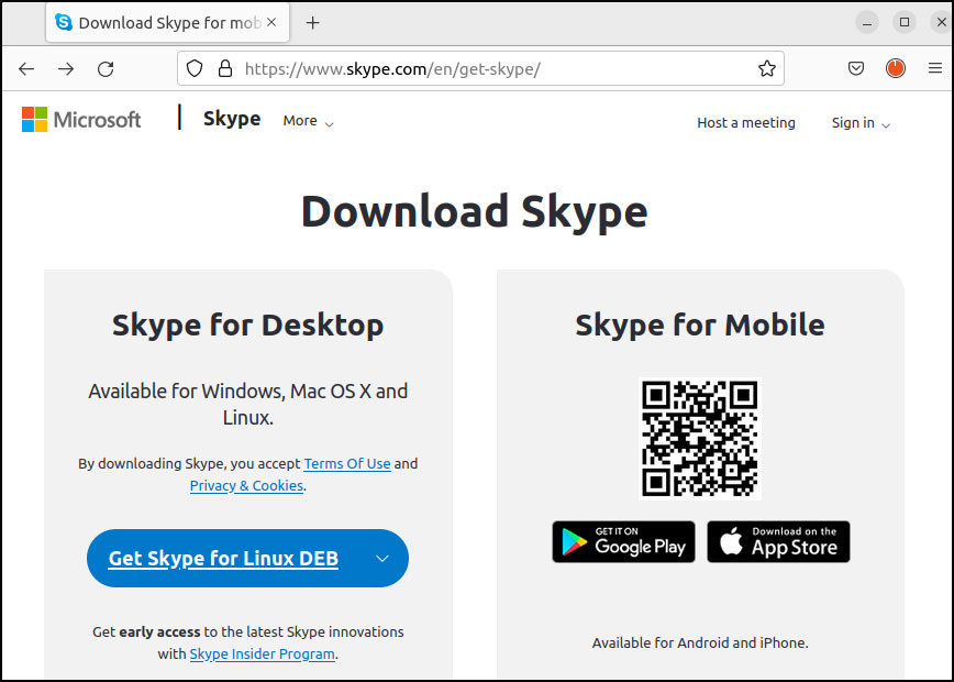 Download Skype on Ubuntu