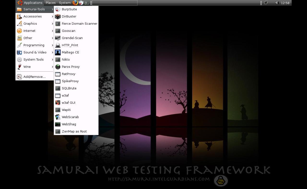 Samurai Web Testing Framework Hacking Distro