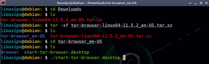 tor browser in debian mega