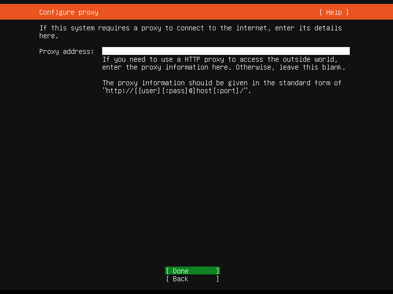 Ubuntu Server Proxy Configuration