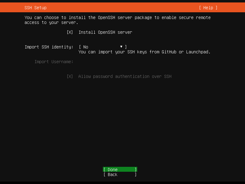 Ubuntu Server SSH Setup