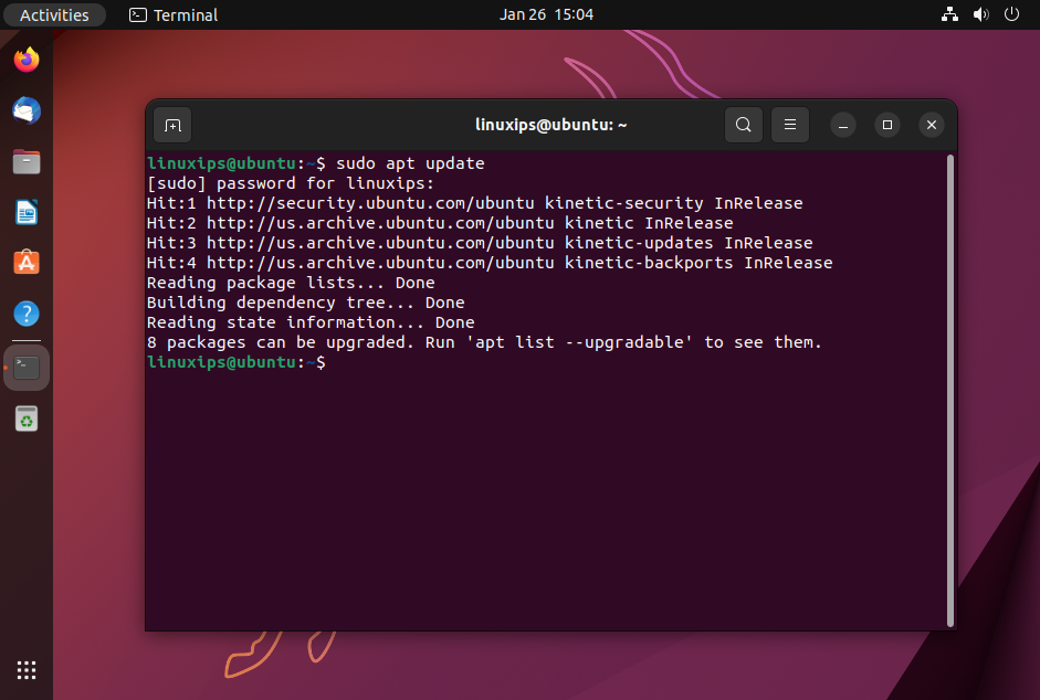 Update Ubuntu 22.10