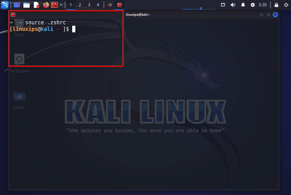 Oh my Zsh on Kali Linux